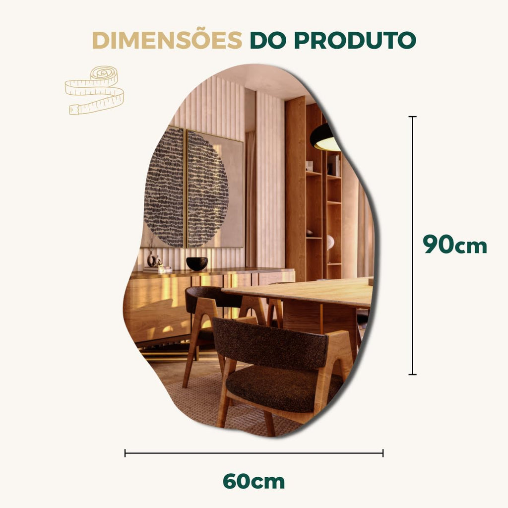 Coleção Organic Premium — Espelhos Lapidados