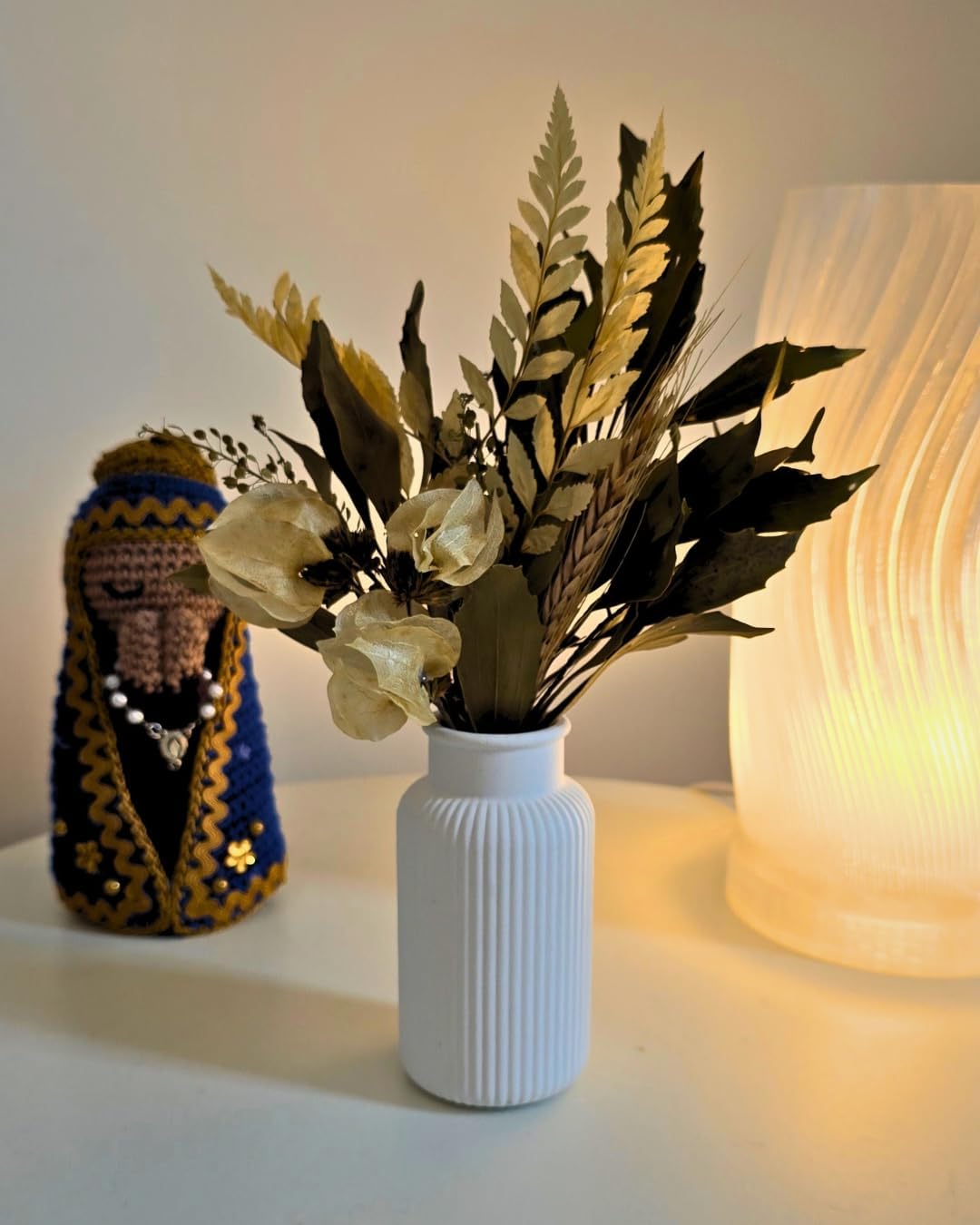 Linha Nordic Luxe — Vaso Listrado Decorativo