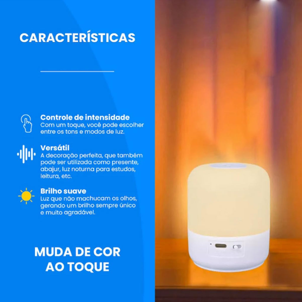 Coleção SoftGlow — Luminárias Touch LED