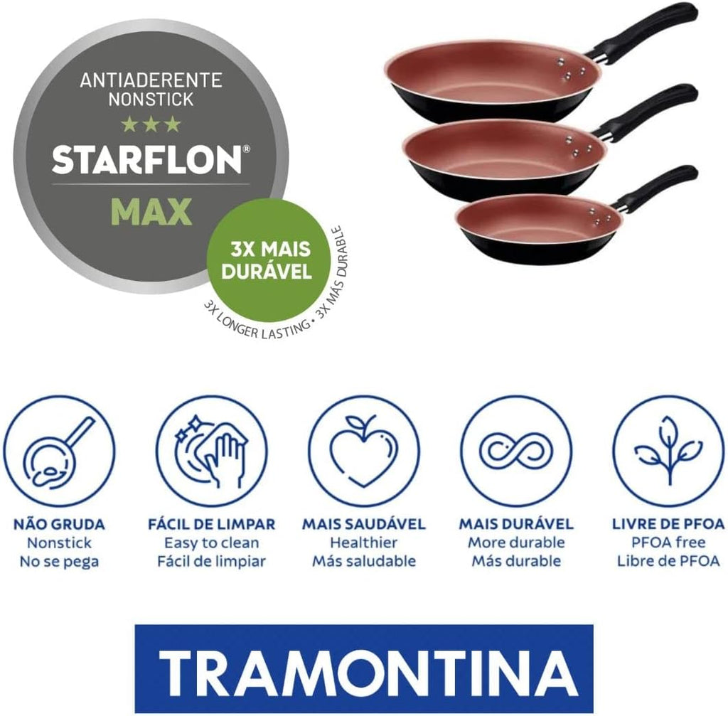 Linha Smart Cook — Jogo de Frigideiras Tramontina