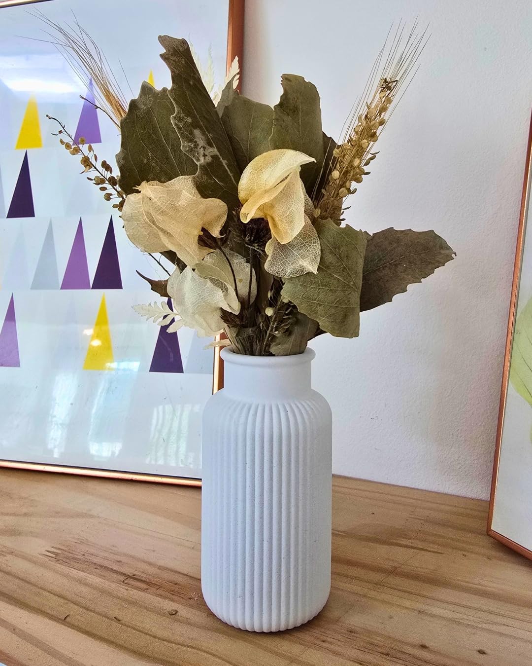 Linha Nordic Luxe — Vaso Listrado Decorativo