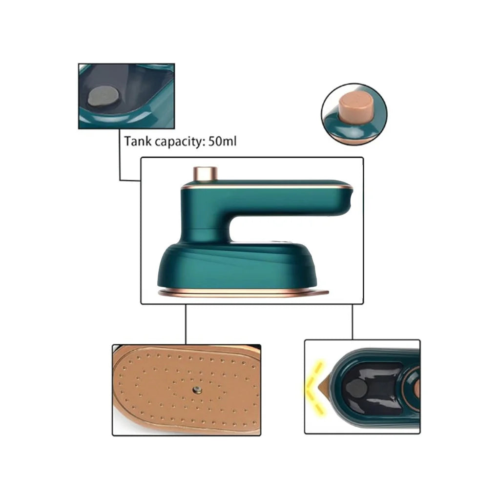 Miniplancha de vapor portátil, doble voltaje, para viajes - Compacta | Ordo Home
