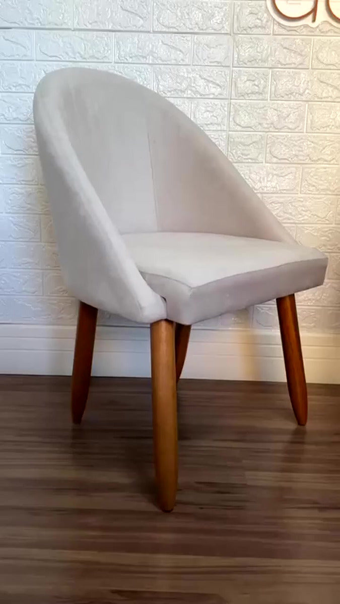 Linha Soft Beige — Kit 2 Banquetas Lua