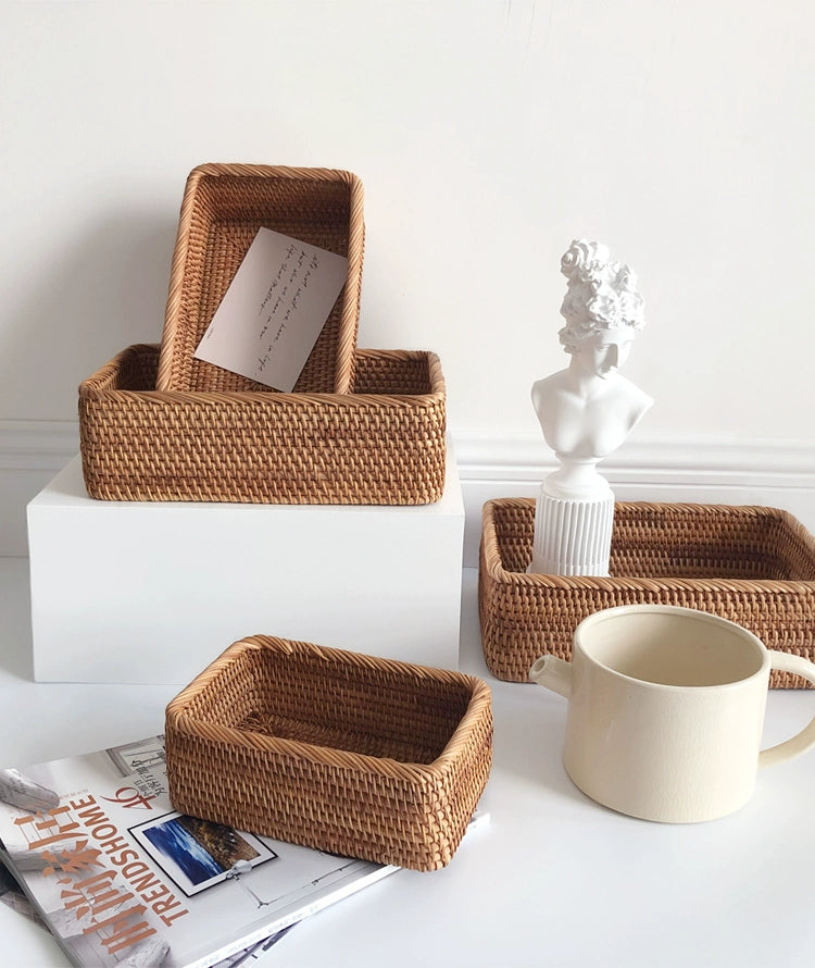 Linha Natural Craft — Cesta Artesanal em Vime e Rattan