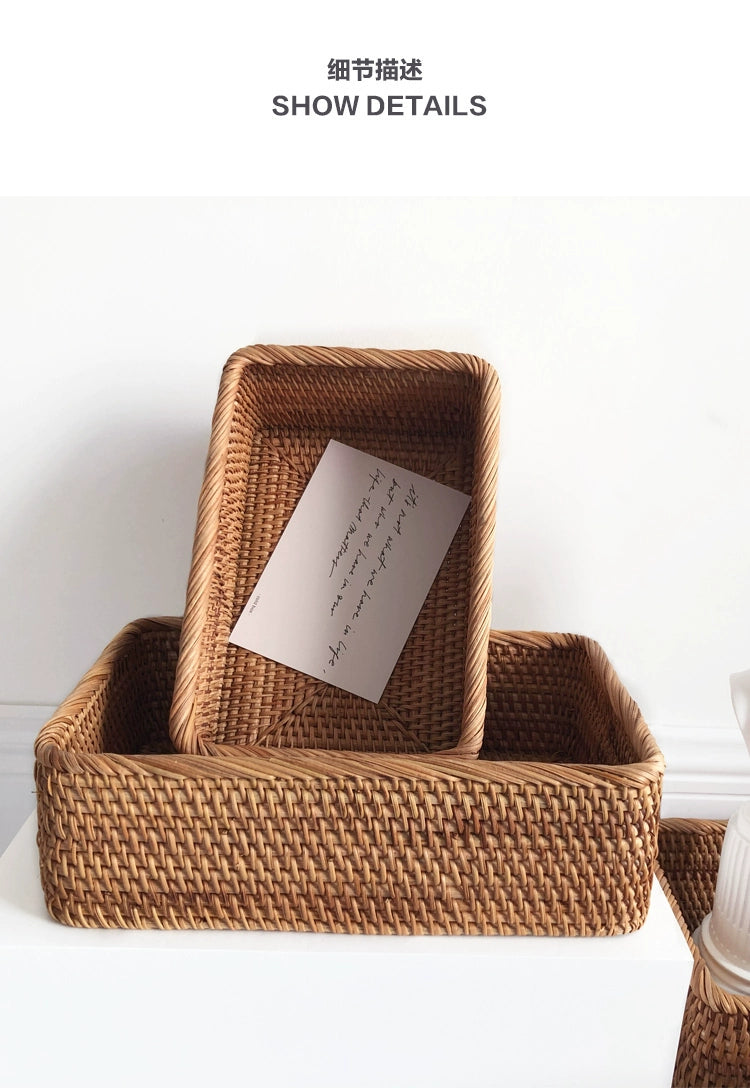 Linha Natural Craft — Cesta Artesanal em Vime e Rattan
