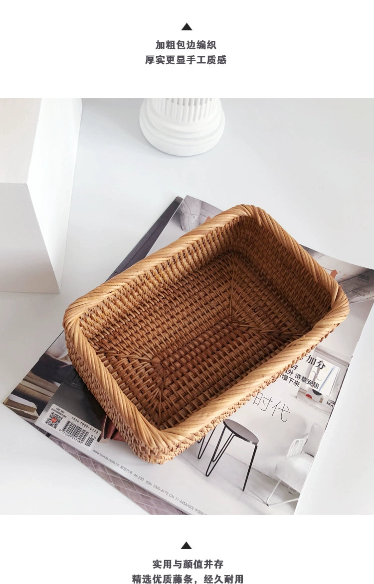 Linha Natural Craft — Cesta Artesanal em Vime e Rattan
