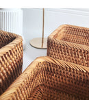 Linha Natural Craft — Cesta Artesanal em Vime e Rattan