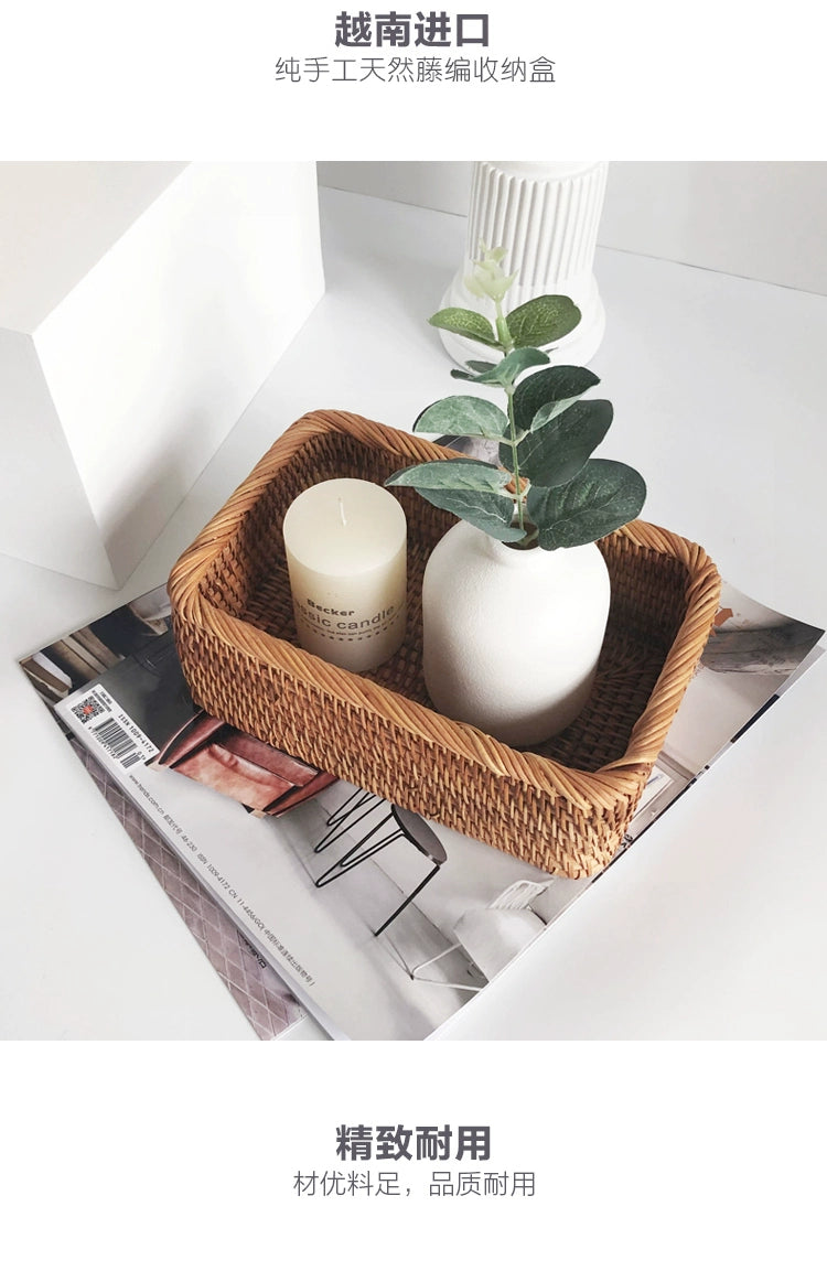 Linha Natural Craft — Cesta Artesanal em Vime e Rattan