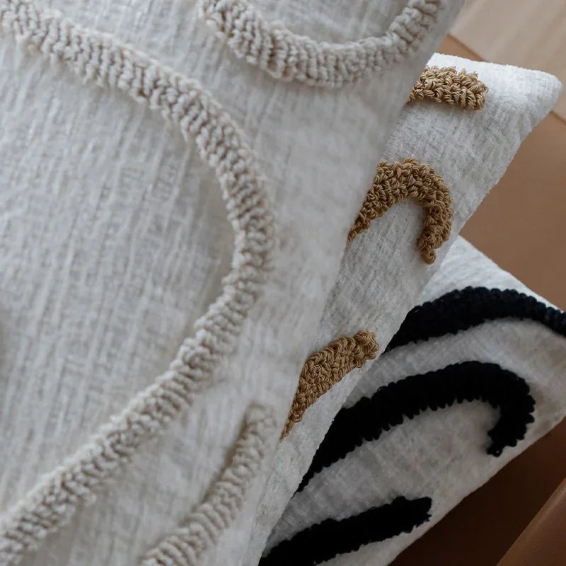 Linha Soft Boho — Capa de Almofada Geométrica