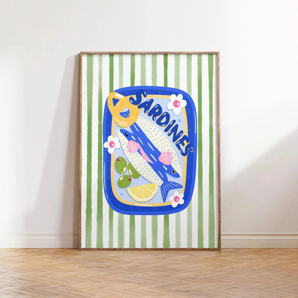 Linha Sardines Pop Art — Quadro Decorativo