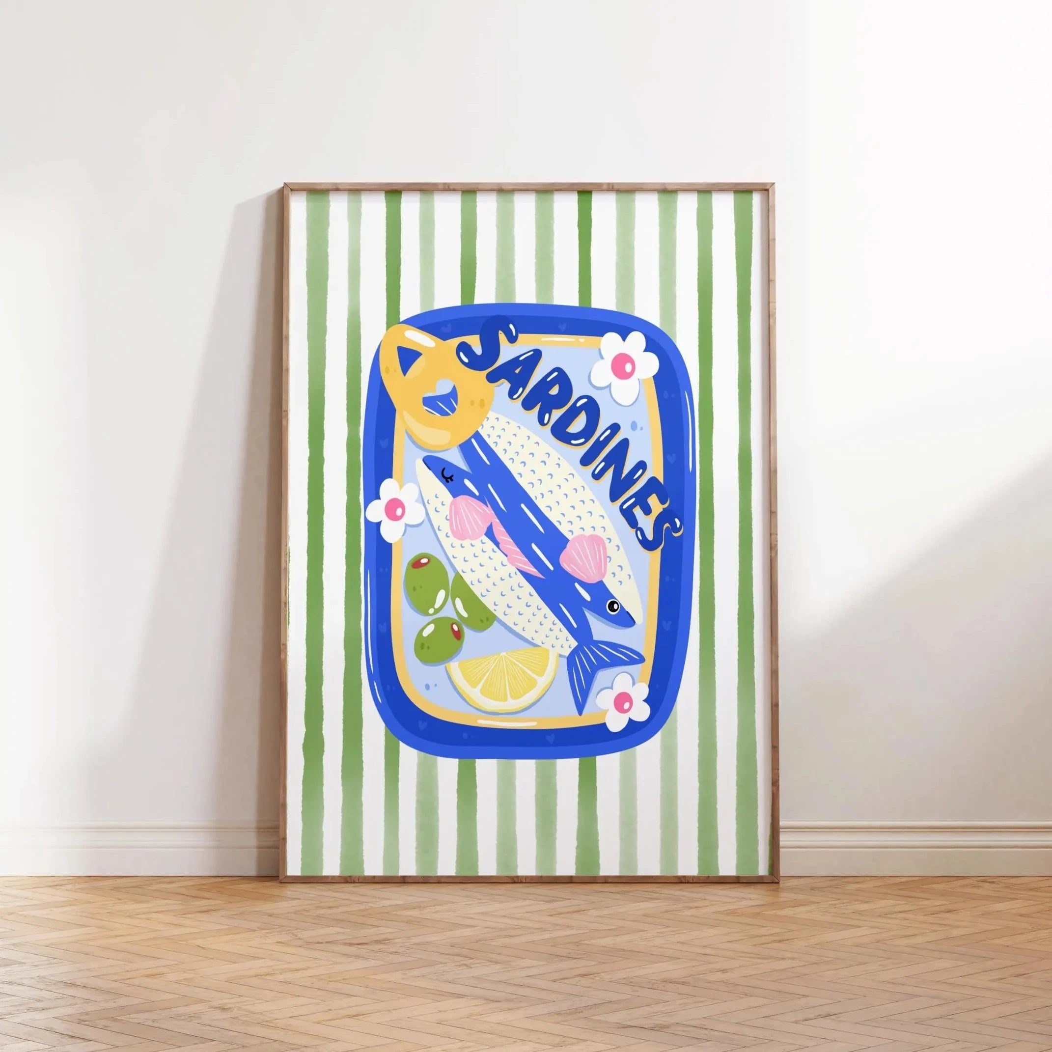 Linha Sardines Pop Art — Quadro Decorativo