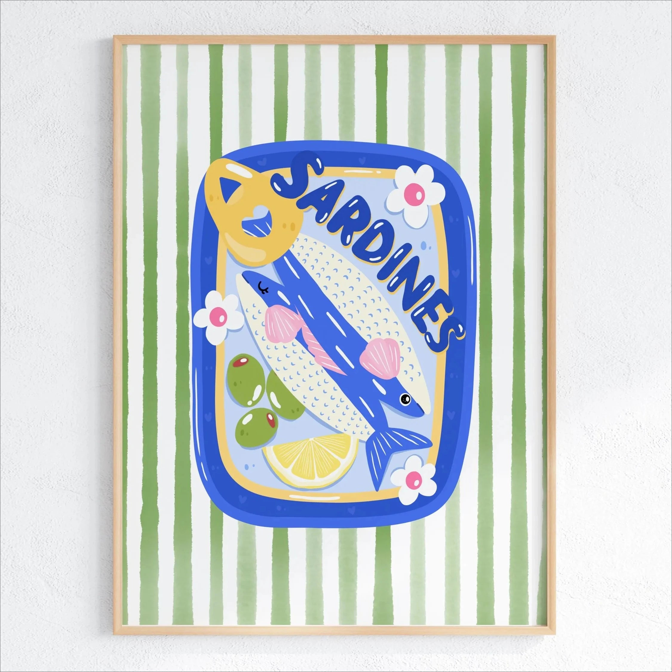 Linha Sardines Pop Art — Quadro Decorativo
