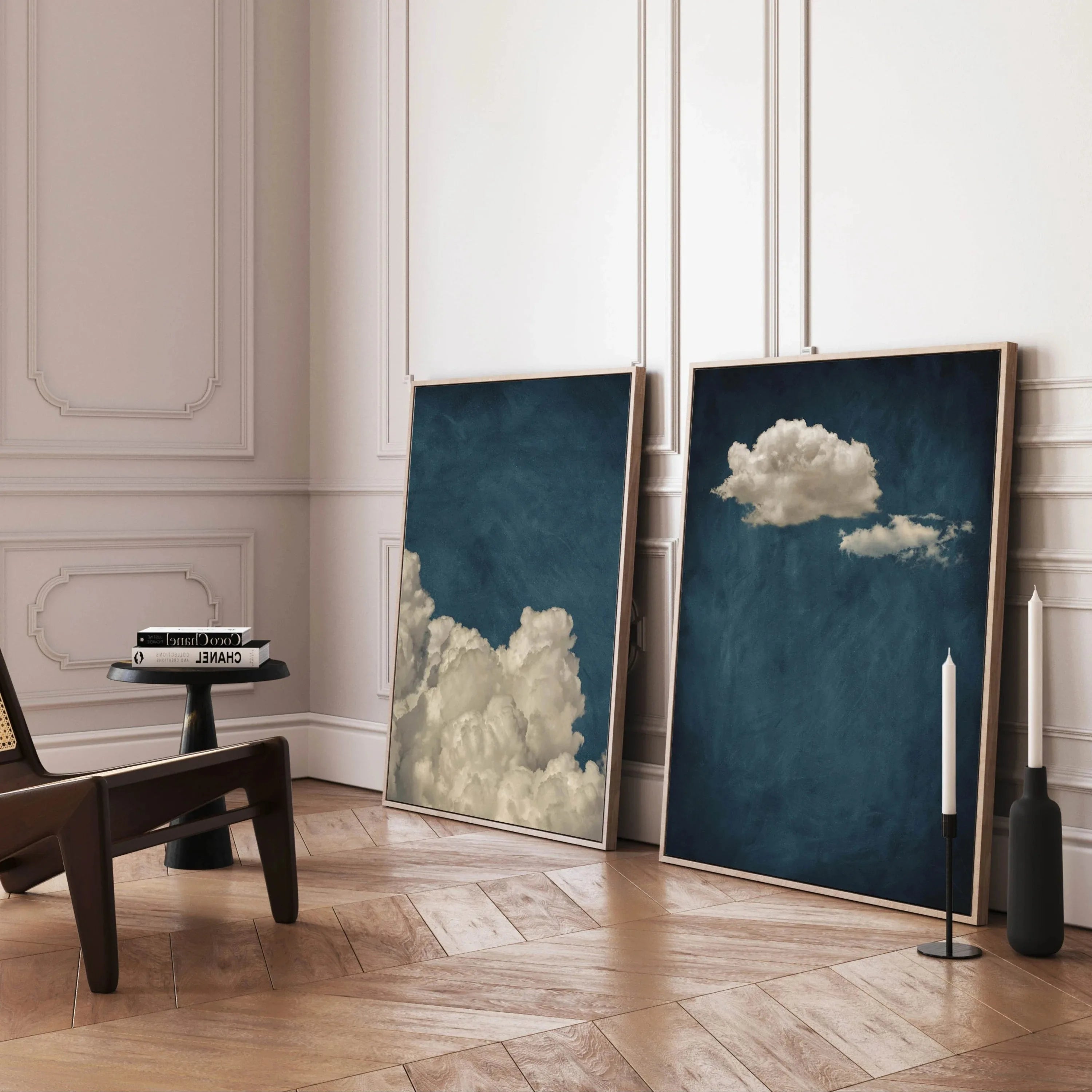 Linha Abstract Cloud — Pôster em Tela para Sala