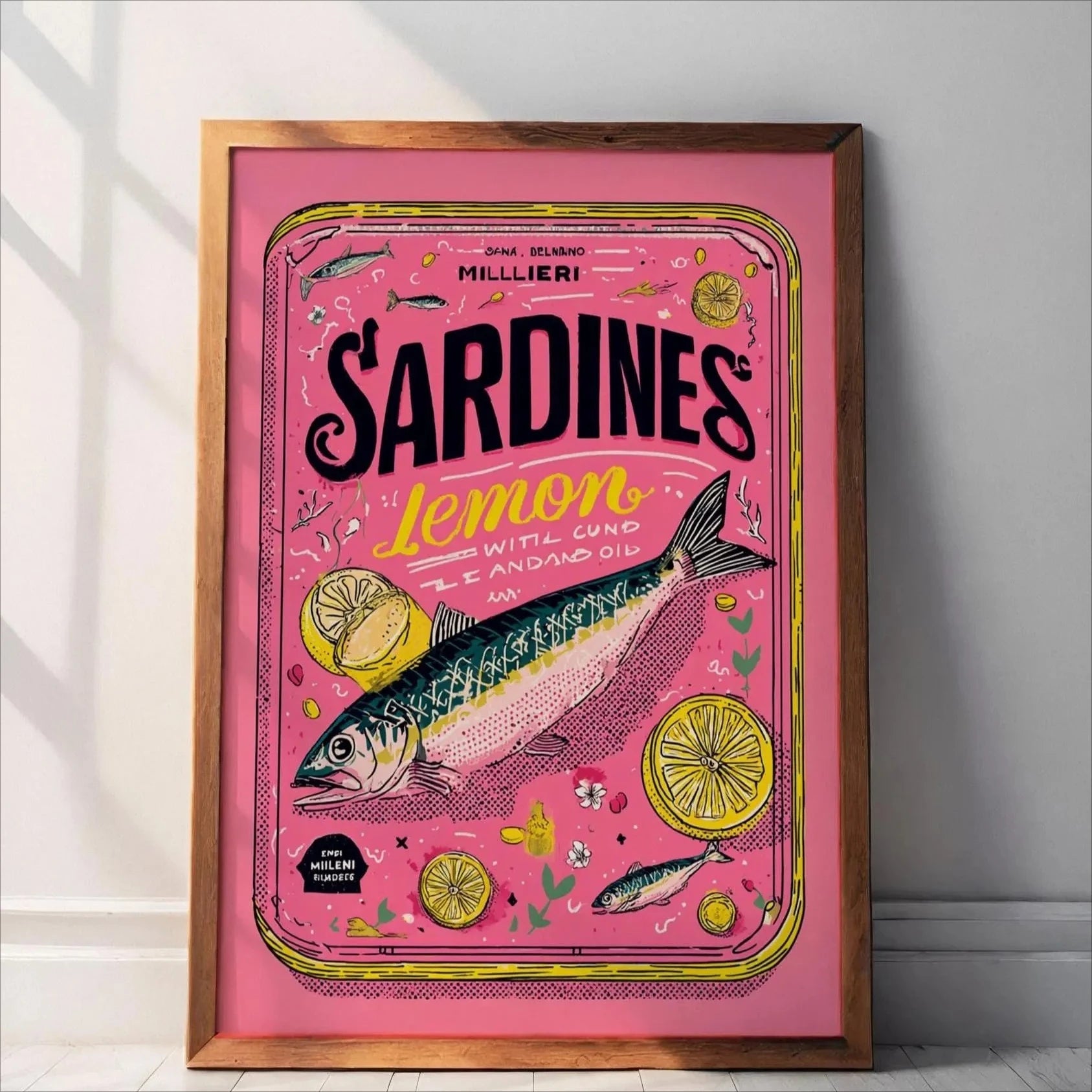 Linha Sardines Pop Art — Quadro Decorativo