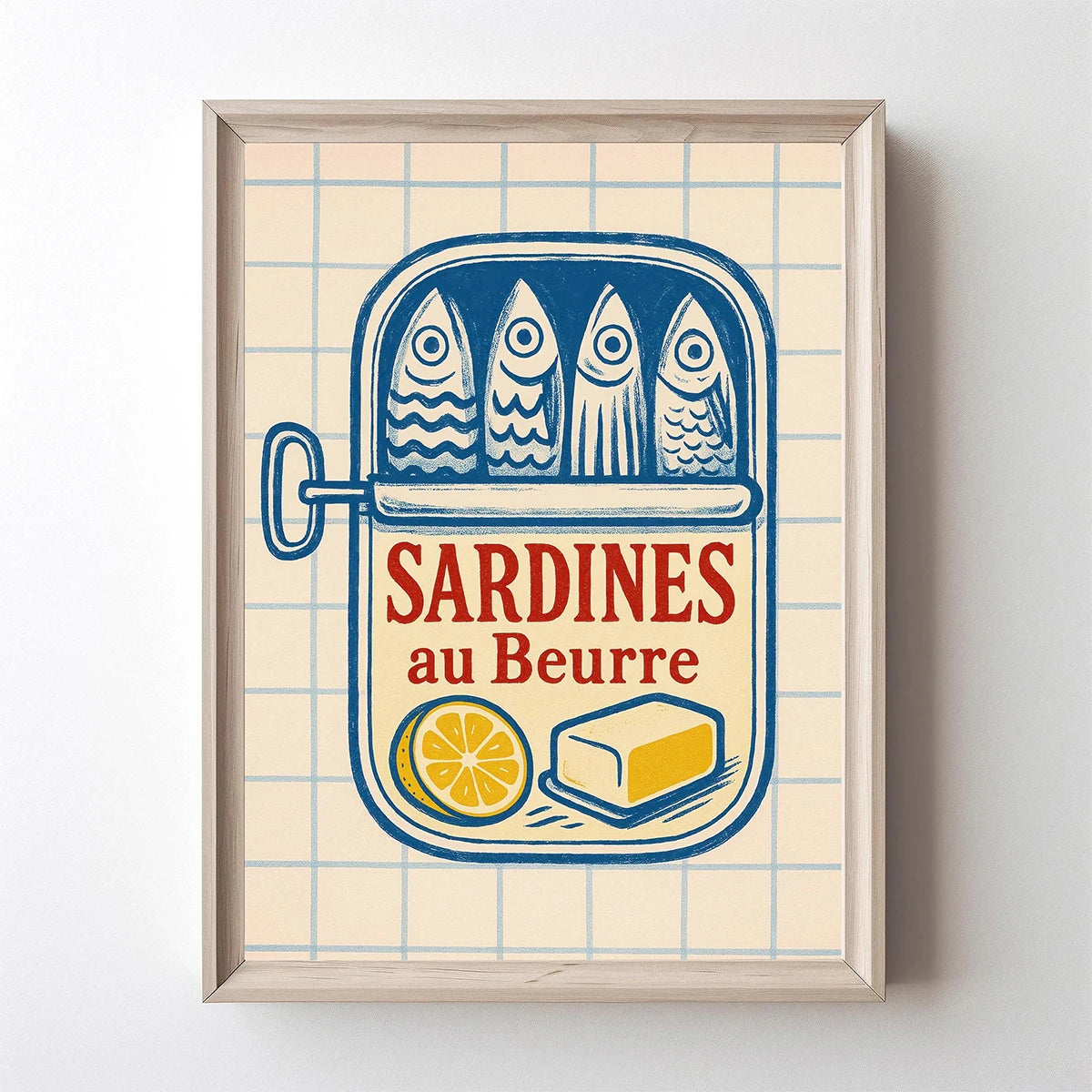 Linha Sardines Pop Art — Quadro Decorativo