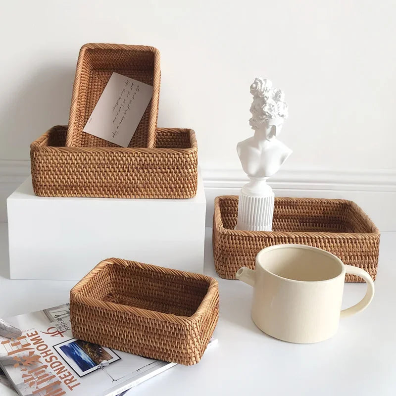 Linha Natural Craft — Cesta Artesanal em Vime e Rattan