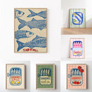 Linha Sardines Pop Art — Quadro Decorativo