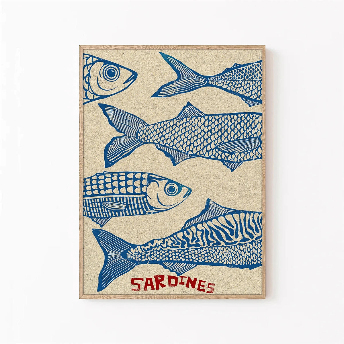 Linha Sardines Pop Art — Quadro Decorativo