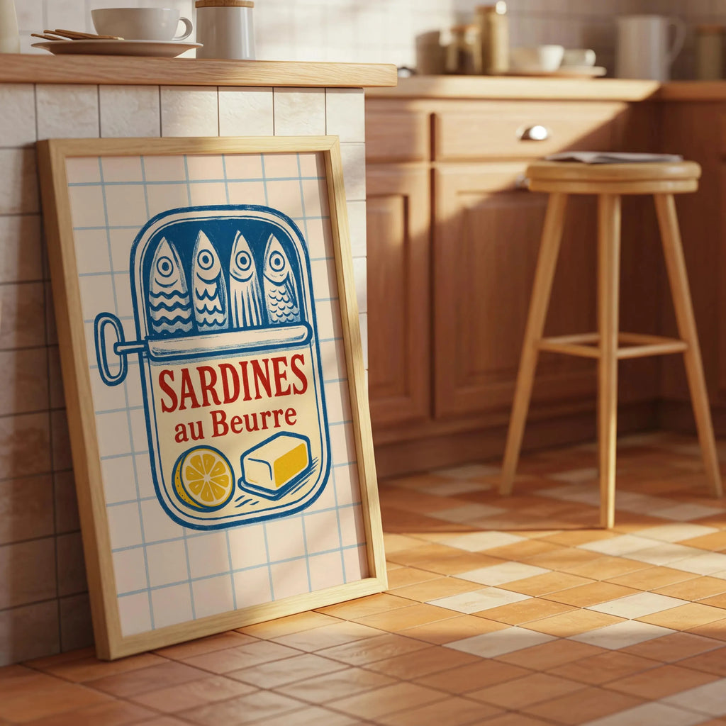 Linha Sardines Pop Art — Quadro Decorativo